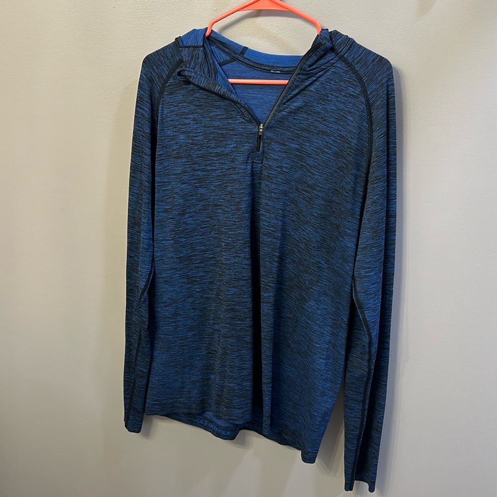 Men’s lululemon navy blue hooded quarter zip